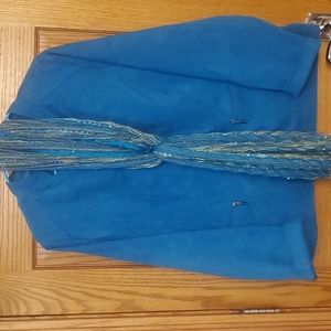 Studio Works Polyester Dress Jacket with Matching Scarf